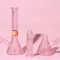 Jane West x Prism Modular Water Pipe – Premium Customizable Glass Bong - pink lifestyle 2