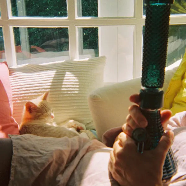 Jane West x Prism Modular Water Pipe – Premium Customizable Glass Bong - teal lifestyle 4
