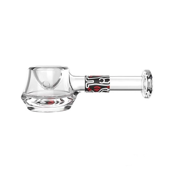 Keith Haring red & black glass spoon pipe, fast shipping Australia-wide, premium borosilicate glass
