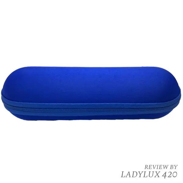 Large Hard Case Shell Pouch with fast shipping Australia-wide for safe storage - blue front