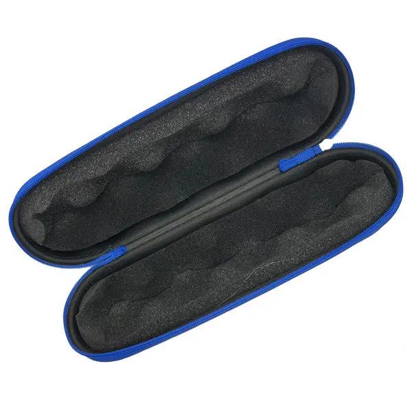 Large Hard Case Shell Pouch with fast shipping Australia-wide for safe storage - blue open