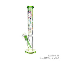 Linda Biggs Pitiful Polly 16.75" Straight Tube Water Pipe