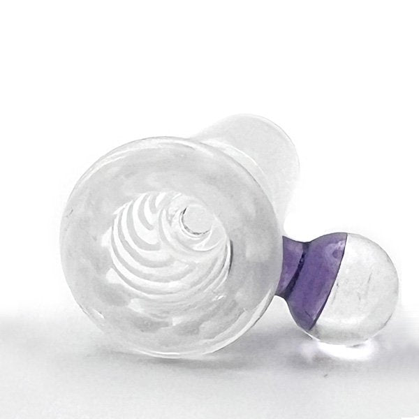 Line work slide with dichro marble - 18mm white swirls copy