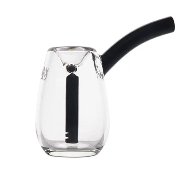 MJ Arsenal Bulb Mini Glass Bubbler with vibrant colour accents for smooth smoking sessions - onyx