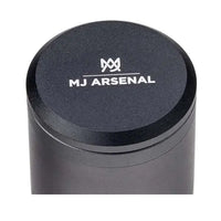 MJ Arsenal Capsule dugout with built-in grinder and storage for dry herb use - black top