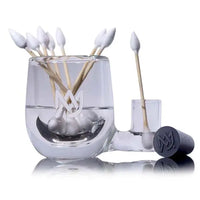 MJ Arsenal pink glass ISO cleaning station for bongs and dab rigs - cotton bud