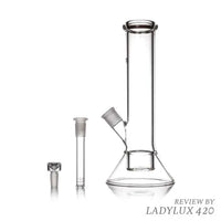 MJ Arsenal Laguna Bong compact glass water pipe with percolator design for smooth hits