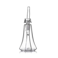 MJ Arsenal Lumina Bubbler clear glass compact water pipe for smooth filtration - back