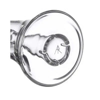 MJ Arsenal Lumina Bubbler clear glass compact water pipe for smooth filtration - bottom