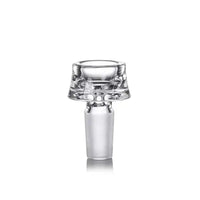 MJ Arsenal Lumina Bubbler clear glass compact water pipe for smooth filtration - flower bowl