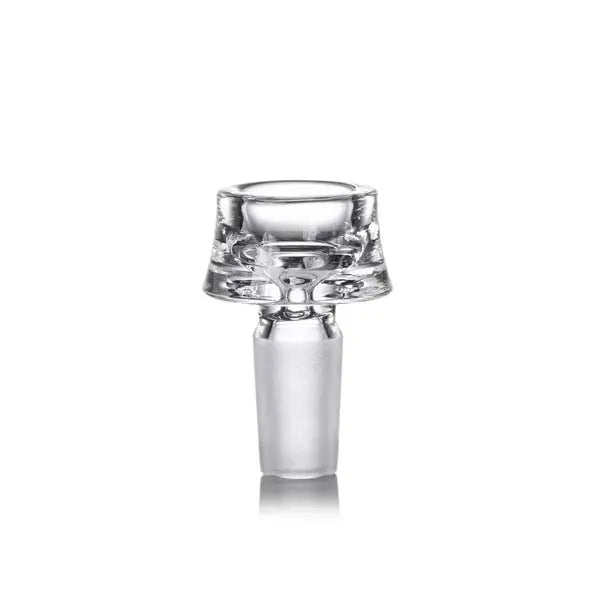 MJ Arsenal Lumina Bubbler clear glass compact water pipe for smooth filtration - flower bowl
