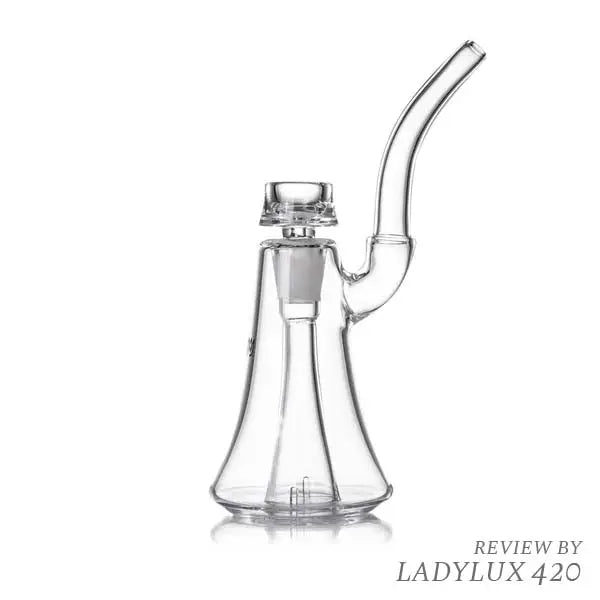 MJ Arsenal Lumina Bubbler clear glass compact water pipe for smooth filtration - right