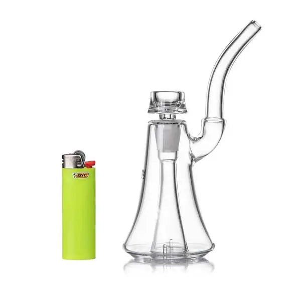 MJ Arsenal Lumina Bubbler clear glass compact water pipe for smooth filtration - size