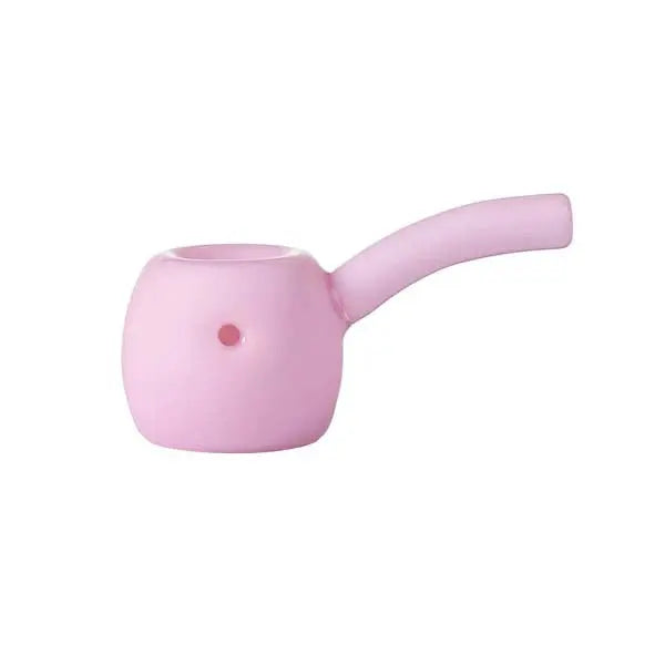MJ Arsenal Perch hand pipe compact glass smoking pipe modern design durable bowl - bubble gum pink