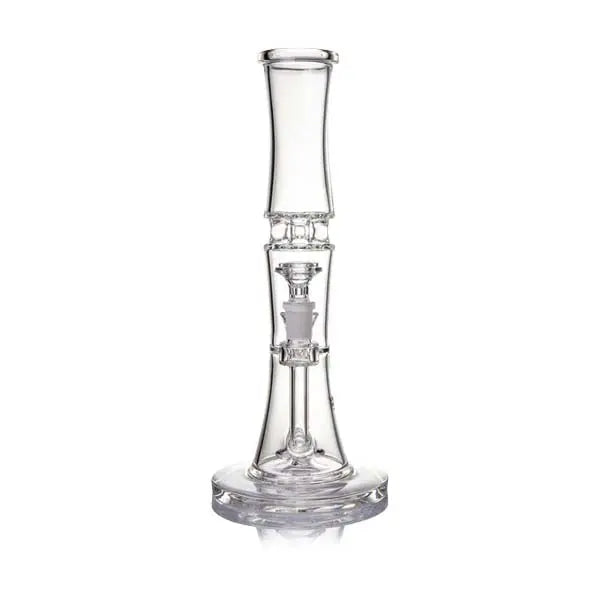 MJ Arsenal Spire Water Pipe with recycler design and premium glass craftsmanship - front