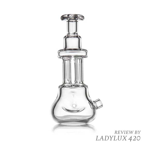 MJ Arsenal Tetra Hand Pipe by Andy Roth – Artistic Compact Glass Tobacco Pipe - front