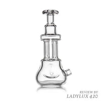 MJ Arsenal Tetra Hand Pipe by Andy Roth – Artistic Compact Glass Tobacco Pipe - front