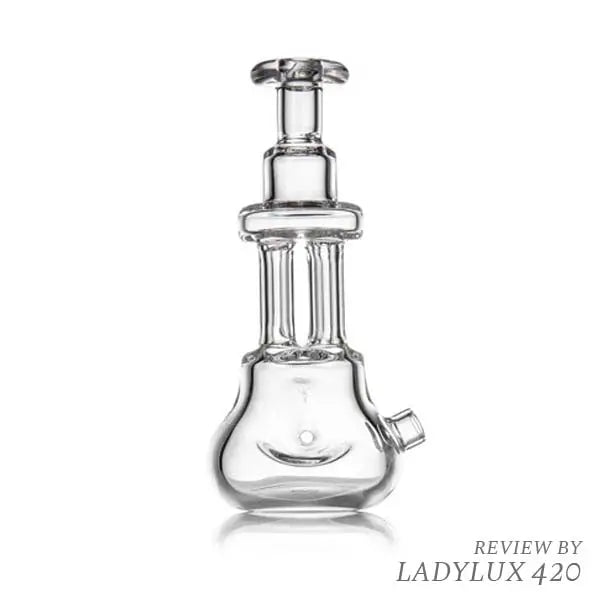 MJ Arsenal Tetra Hand Pipe by Andy Roth – Artistic Compact Glass Tobacco Pipe - front