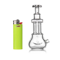 MJ Arsenal Tetra Hand Pipe by Andy Roth – Artistic Compact Glass Tobacco Pipe - side