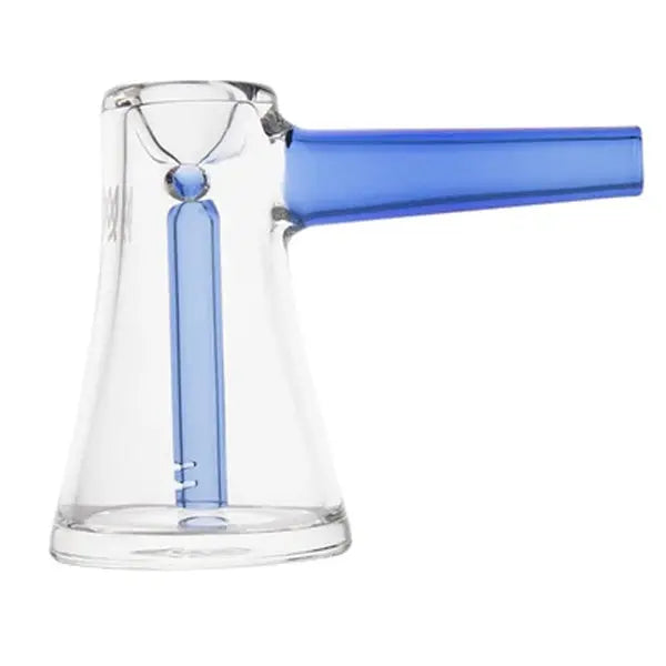 MJ Arsenal Vulkan Mini Glass Bubbler – compact, durable, and perfect for smooth water filtration. azure