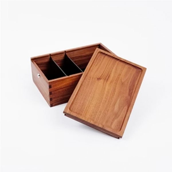 Marley Natural Black Walnut Lock Stash Box copy