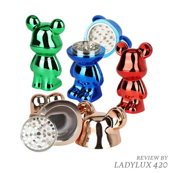 Metallic Mouse aluminium grinder with fast shipping Australia-wide - red