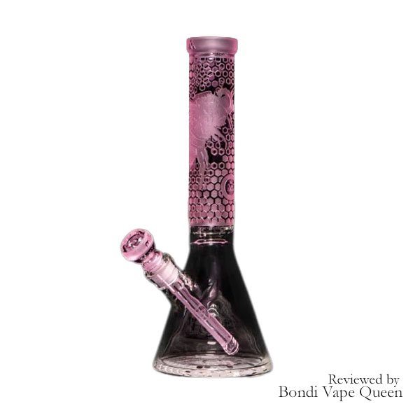 Milkyway Glass 15″ Bee Hive Beaker – Pink Limited Edition