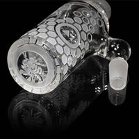 Milkyway Glass Bee Hive Wet Ash Catcher for Bongs -clear bottom side