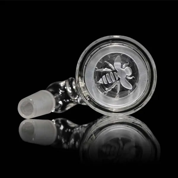 Milkyway Glass Bee Hive Wet Ash Catcher for Bongs -clear bottom