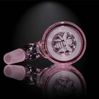 Milkyway Glass Bee Hive Wet Ash Catcher for Bongs -pink botom