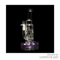 Milkyway Glass Cherub 8.5″ Bong Purple Accents – Fast Shipping Australia-Wide-front