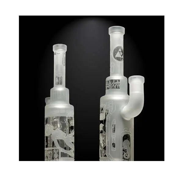 Milkyway Glass Space Odyssey Area 51 clear bong UFO alien design water pipe - pair