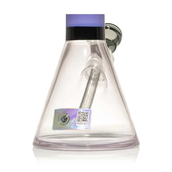 Milkyway Glass Stack 4 10" Beaker Bong – Premium Glass Water Pipe - close back