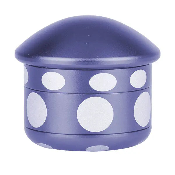 Mushroom shaped aluminium 4 piece 1.8 inch grinder with fast shipping Australia-wide - blue