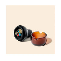 NWTN Home Beacon Ashtray modern minimalist design sleek tabletop smoking accessory - baltic amber - open accessories