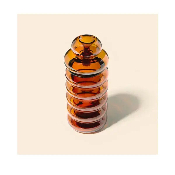 NWTN Home Bolla Gravity Bong premium glass water pipe for smooth smoking - baltic amber top