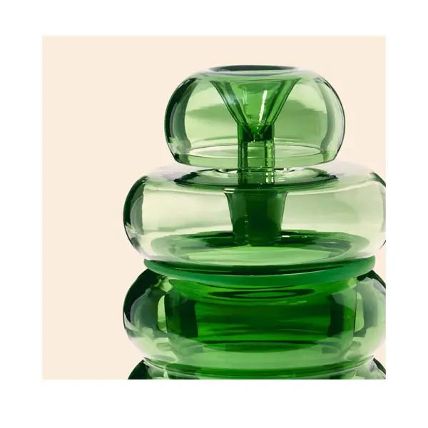 NWTN Home Bolla Gravity Bong premium glass water pipe for smooth smoking - emerald close