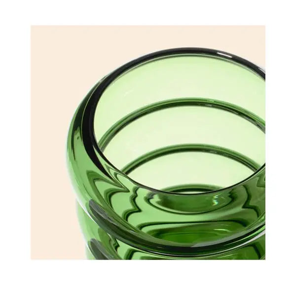 NWTN Home Bolla Gravity Bong premium glass water pipe for smooth smoking - emerald mouthpiece
