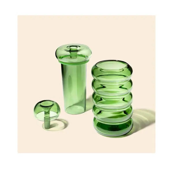 NWTN Home Bolla Gravity Bong premium glass water pipe for smooth smoking - emerald parts