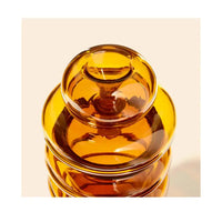 NWTN Home Bolla Gravity Bong premium glass water pipe for smooth smoking - honeycomb close