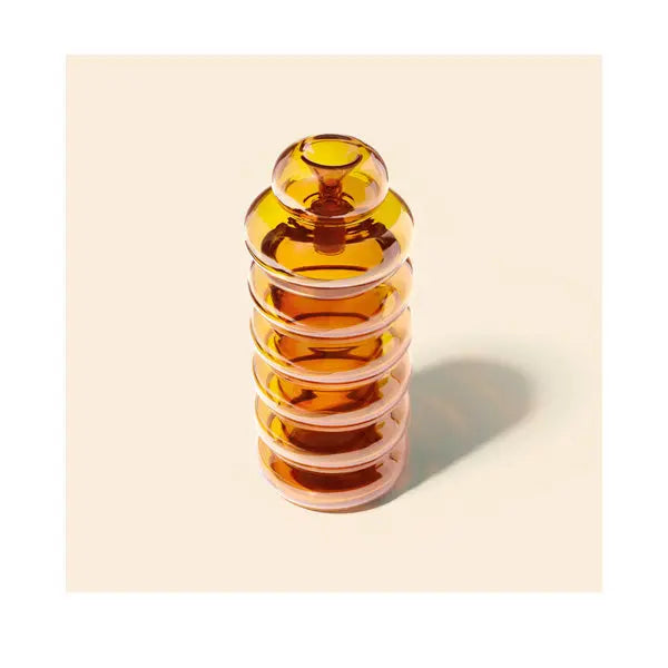 NWTN Home Bolla Gravity Bong premium glass water pipe for smooth smoking - honeycomb top