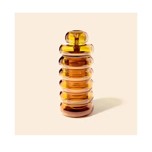 NWTN Home Bolla Gravity Bong premium glass water pipe for smooth smoking - honeycomb