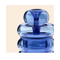 NWTN Home Bolla Gravity Bong premium glass water pipe for smooth smoking - lapis close