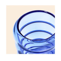 NWTN Home Bolla Gravity Bong premium glass water pipe for smooth smoking - lapis mouthpiece