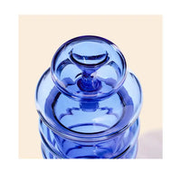 NWTN Home Bolla Gravity Bong premium glass water pipe for smooth smoking - lapis top
