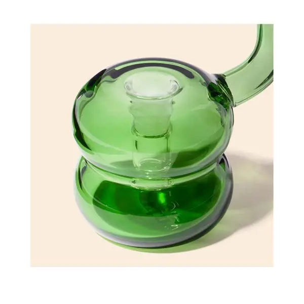 NWTN Home Bollo glass bubbler for smooth dry herb smoking - emerald close