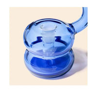 NWTN Home Bollo glass bubbler for smooth dry herb smoking - lapis close