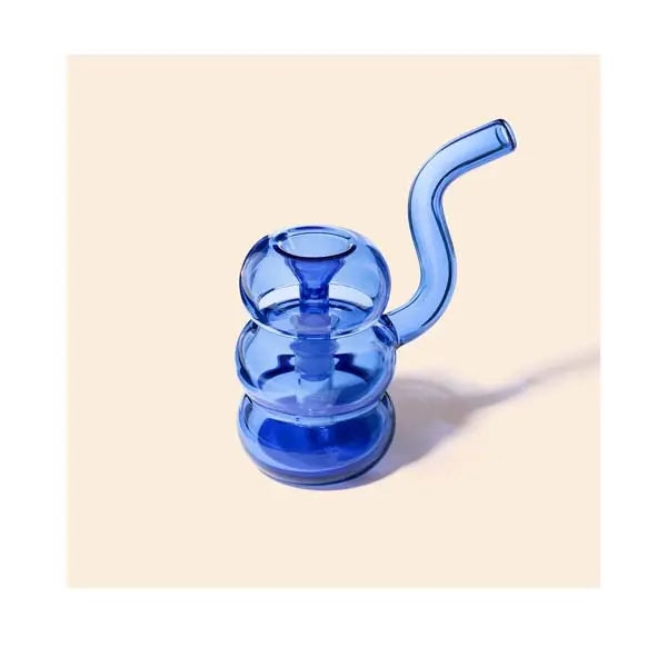 NWTN Home Bollo glass bubbler for smooth dry herb smoking - lapis
