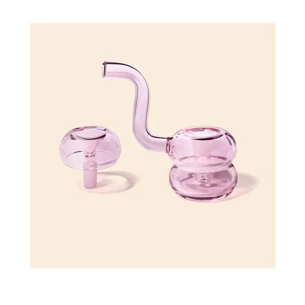 NWTN Home Bollo glass bubbler for smooth dry herb smoking - petal apart