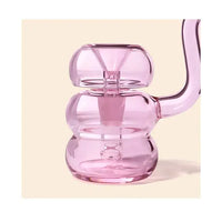 NWTN Home Bollo glass bubbler for smooth dry herb smoking - petal side